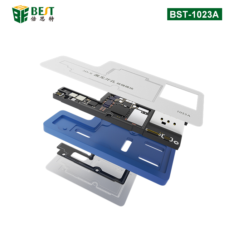 BST-1023A iPX 3D凹槽定位植锡网 激光开孔 植锡模块