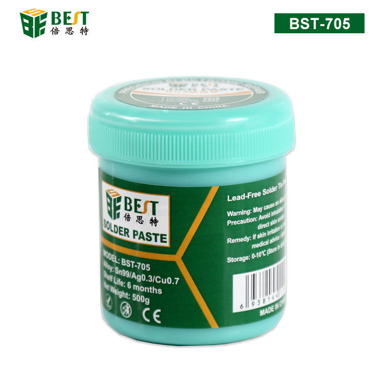 BST-705 无铅锡浆 高温无铅锡膏 焊锡膏 BGA植锡膏 Sn99/Cu0.7/Ag0.3 500g