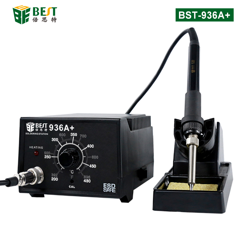 BST-936A+ 防静电恒温电烙铁 工业拆焊台 手机维修拆焊台(黑色)