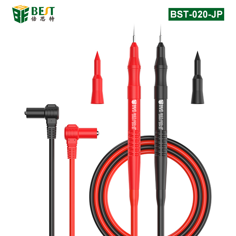 BST-020-JP 超导细尖表笔 万用表表笔线 特尖钢针 防烫防冻硅胶线 2000V20A大电流
