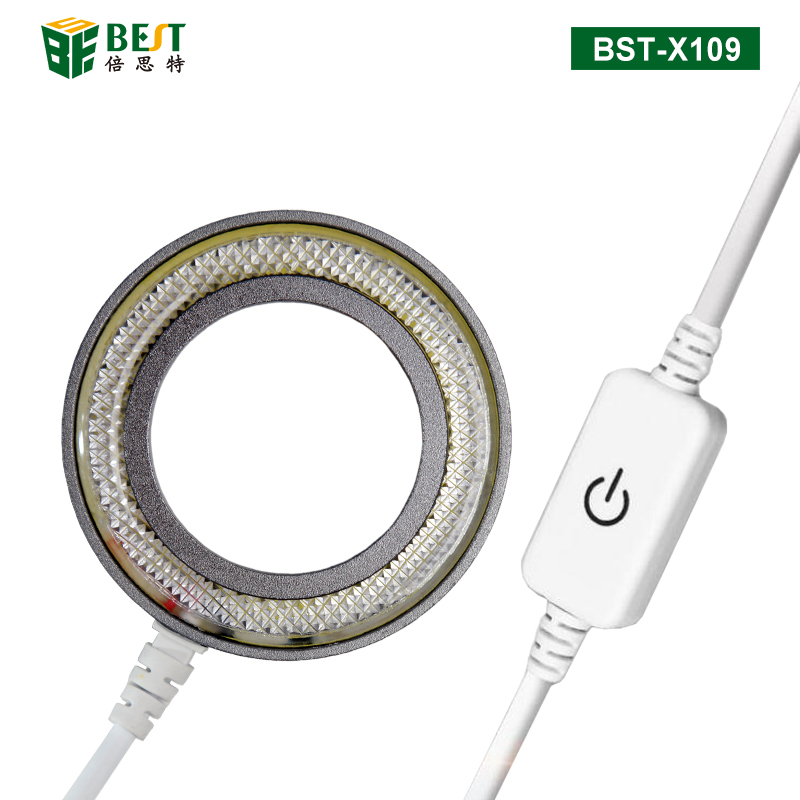 BST-X109 显微镜防尘环形灯 亮度可调36颗LED灯珠7.8W防油烟防尘镜光圈